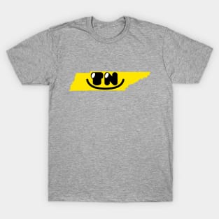 Tennessee States of Happynes- Tennessee Smiling Face T-Shirt